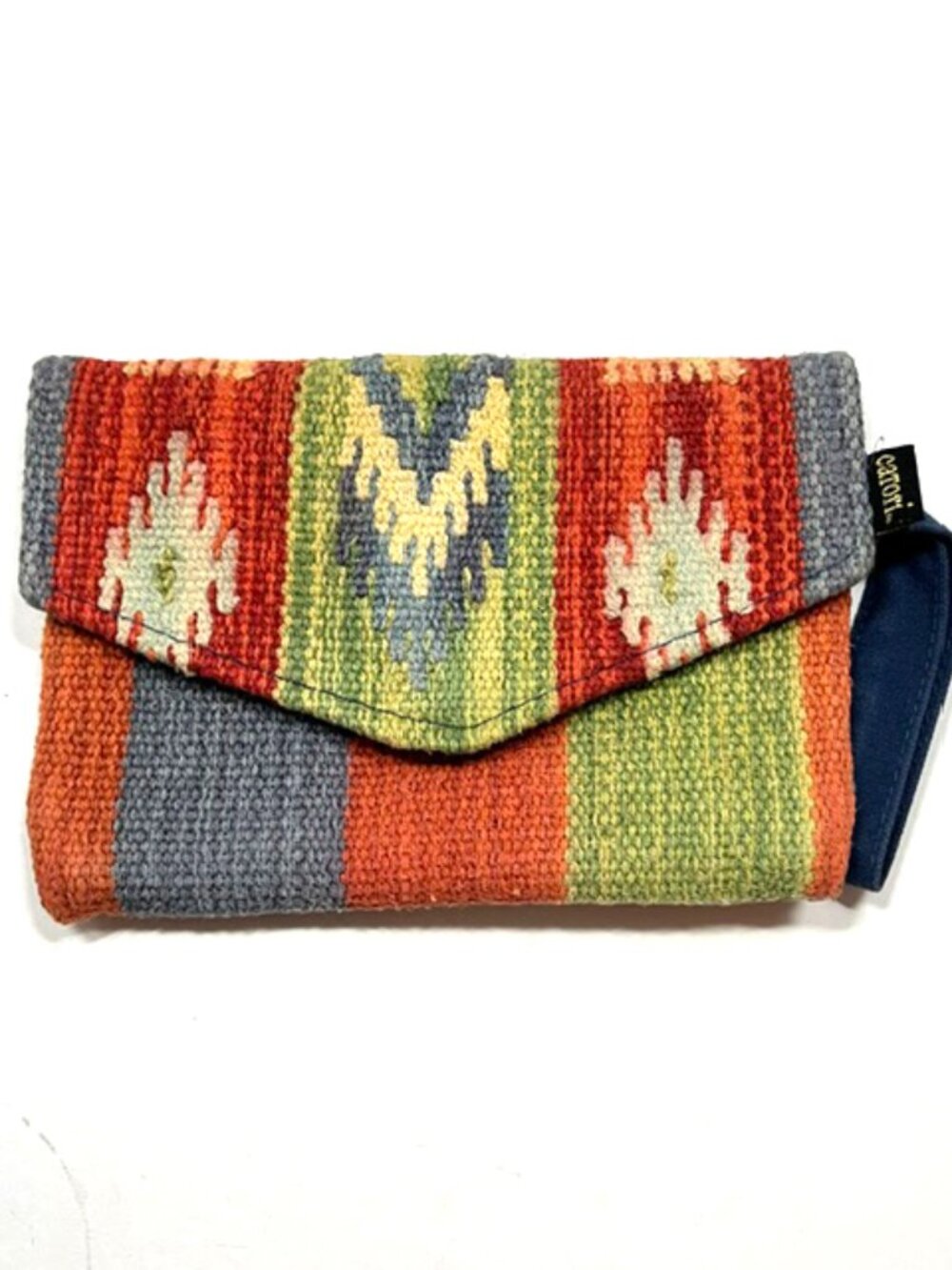 Catori Woven Wristlet/Clutch with a Colorful Bohemian Flair EUC